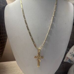 Elegant Gold Cross Necklace